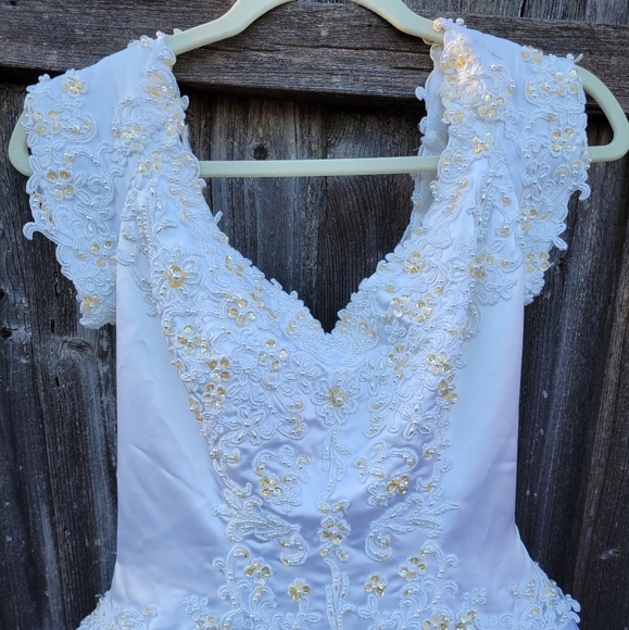 Golden Gate Wedding Ball Gown sz 8 - Picture 8 of 16